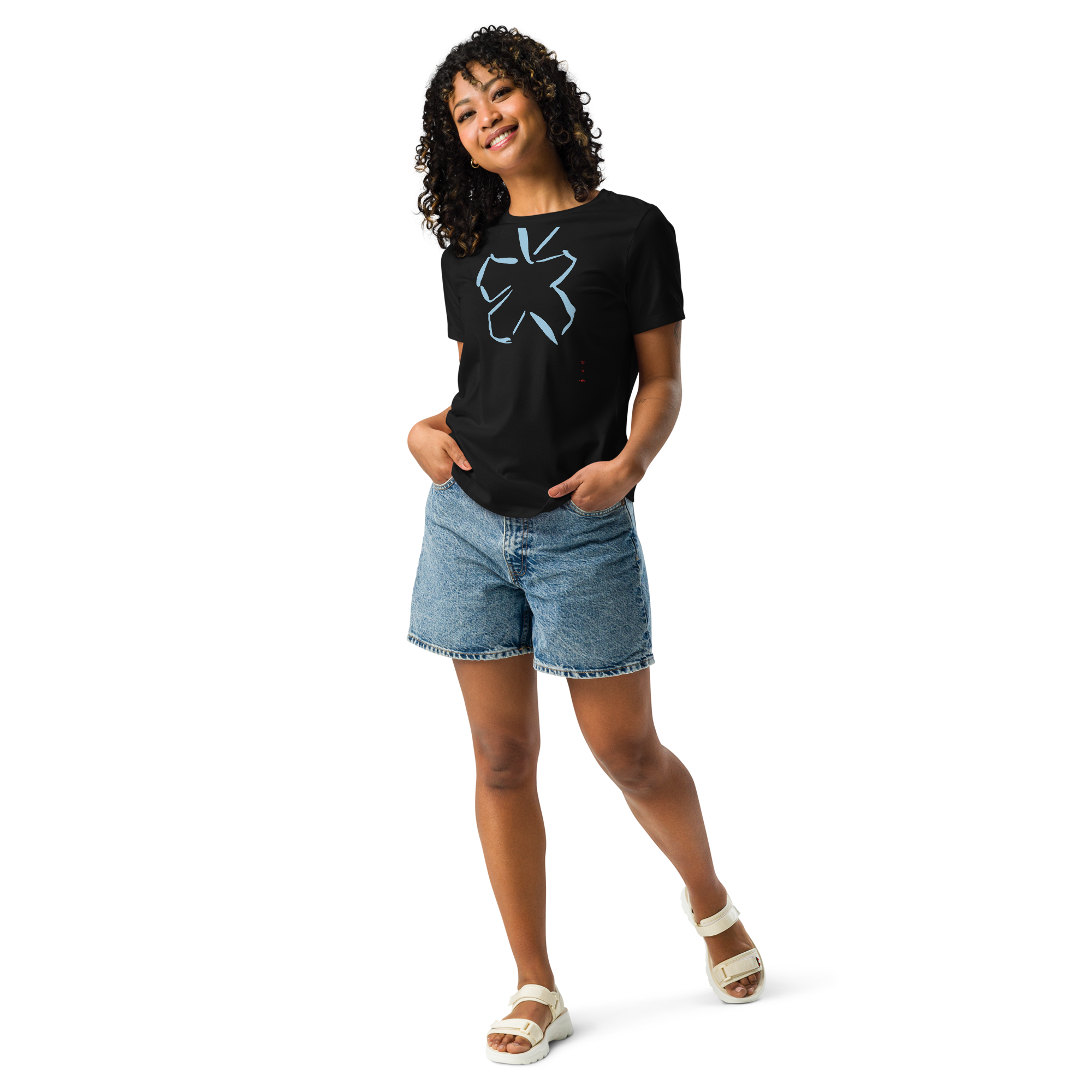 Kysser Himlen Farvel - Kvinde T-Shirt - HUGShop Kvinde T-Shirt Havets Blå / Small