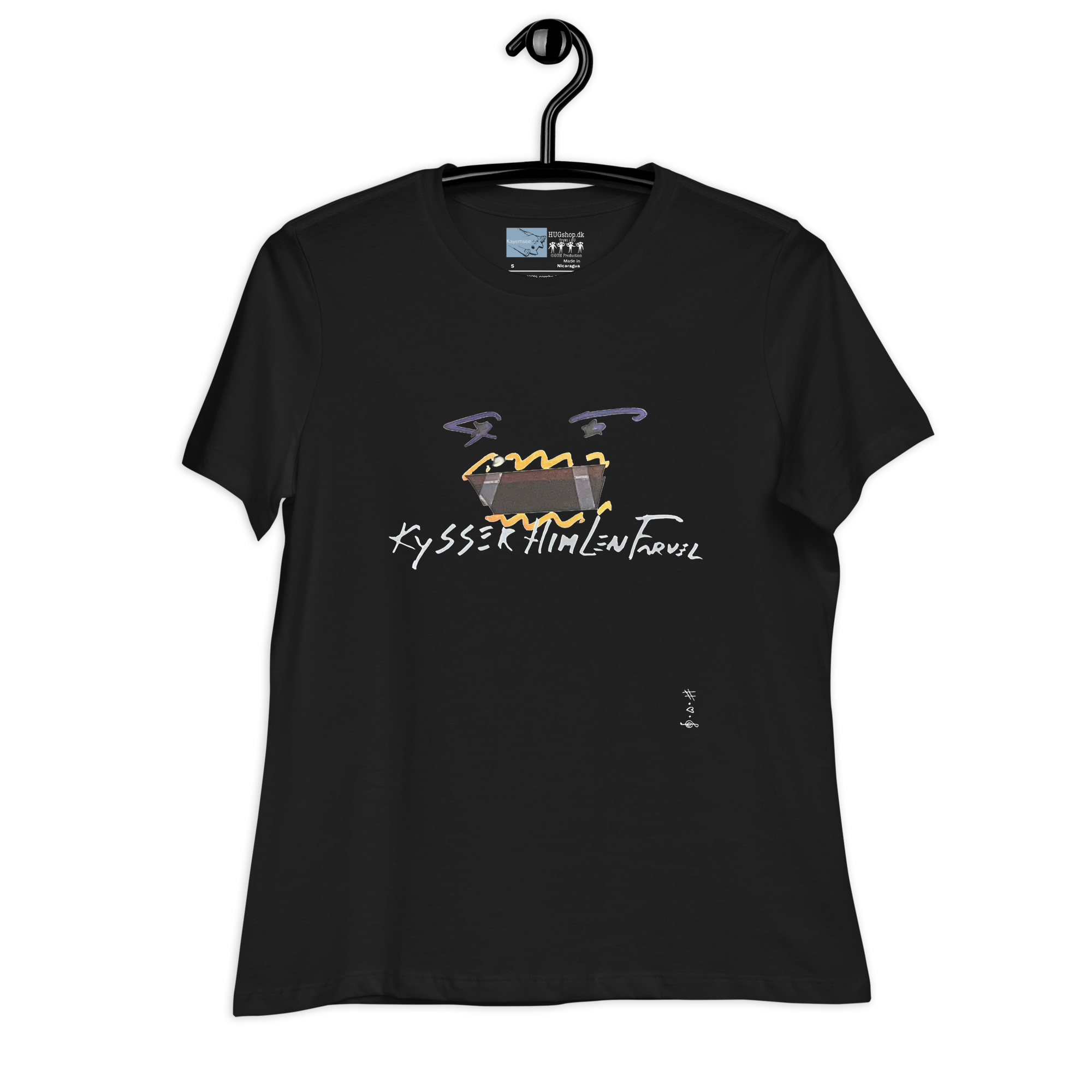 Kysser Himlen Farvel - Kvinde T-Shirt - HUGShop Kvinde T-Shirt Sort / Small