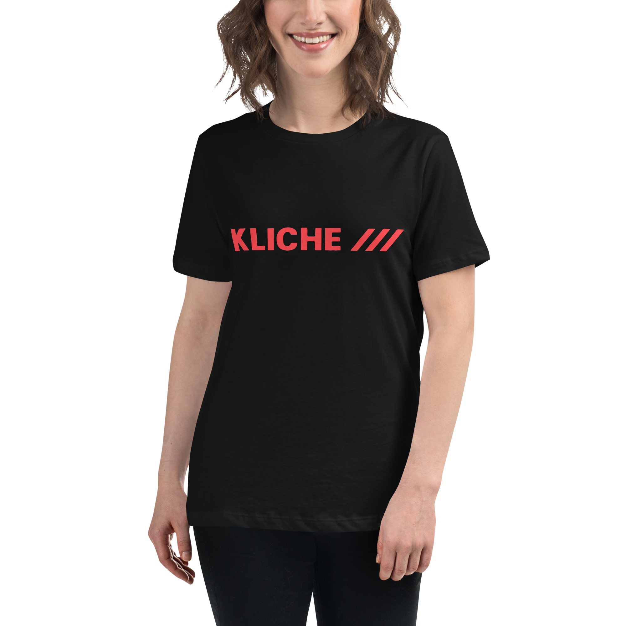 Kliché 1980 Kvinde T-Shirt - HUGShop Kvinde T-Shirt Sort / Small