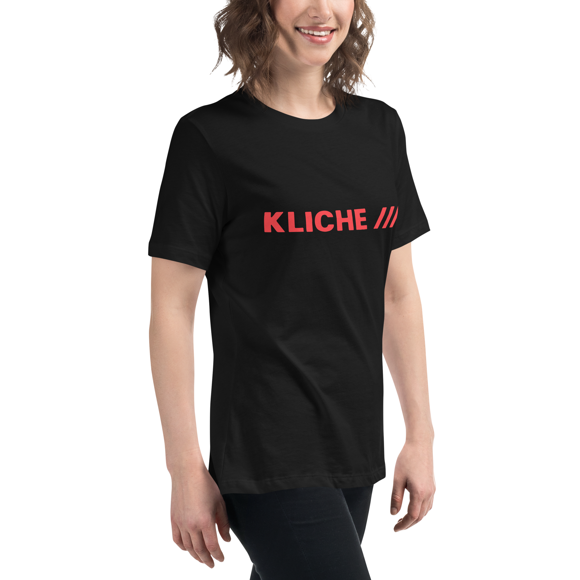 Kliché 1980 Kvinde T-Shirt - HUGShop Kvinde T-Shirt Sort / Small