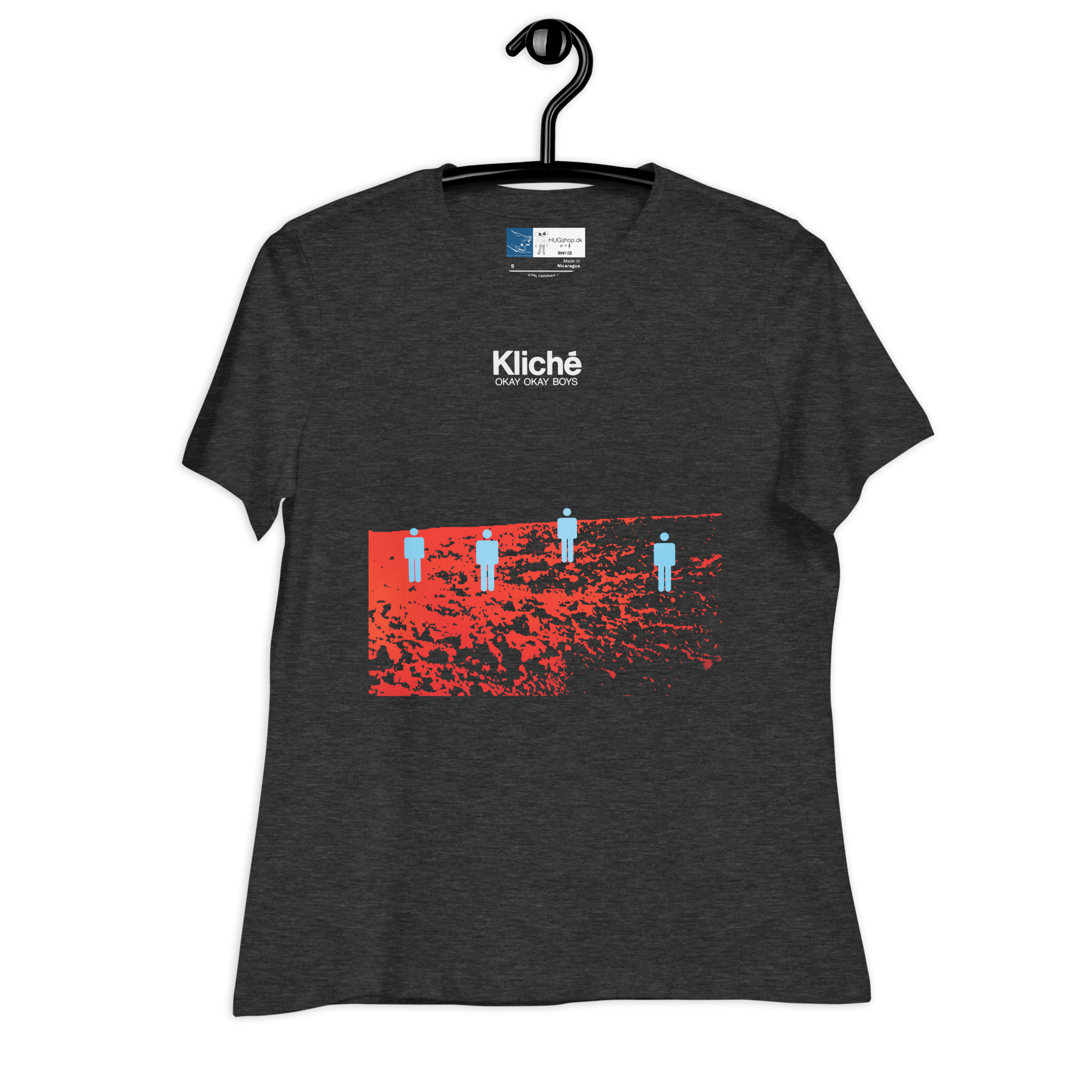Okay Okay Boys - Kvinde T-Shirt - HUGShop Kvinde T-Shirt Sport mørkegrå / Small