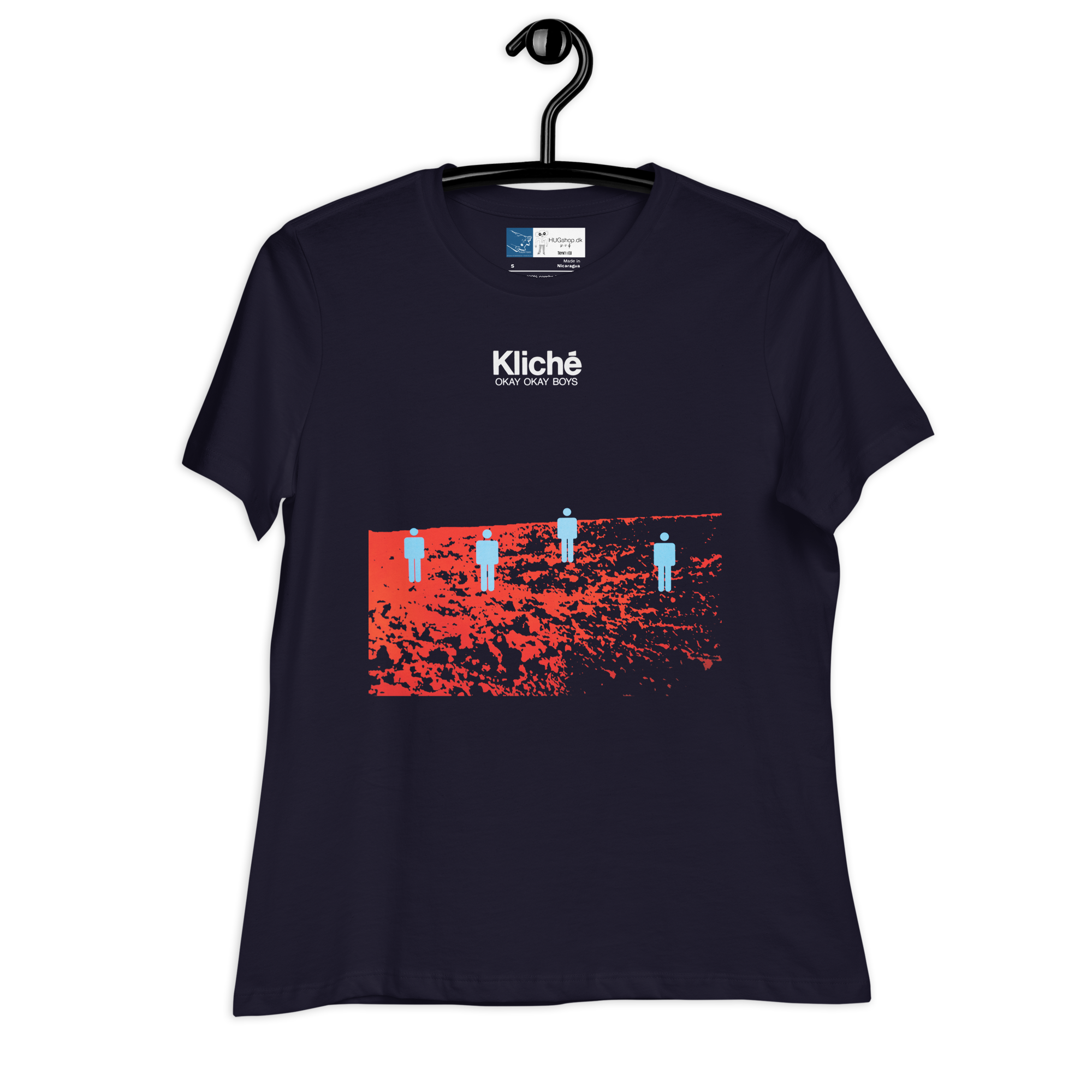 Okay Okay Boys - Kvinde T-Shirt - HUGShop Kvinde T-Shirt Havets blå / Small