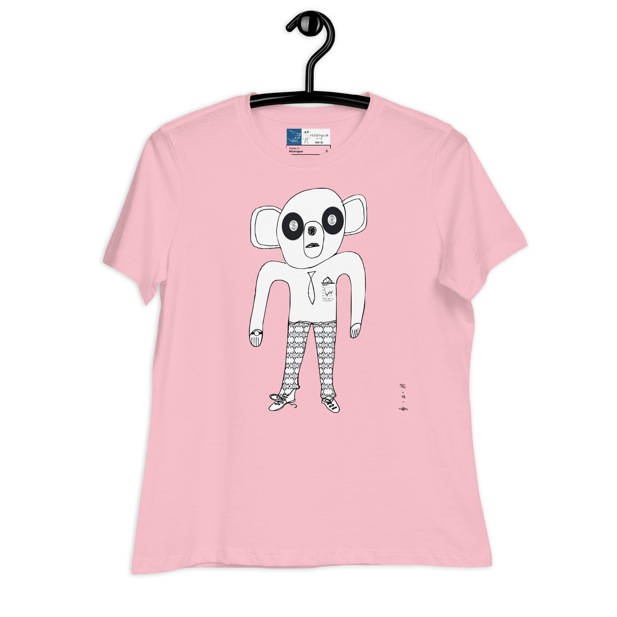 Dollar Bear Kvinde T-Shirt - HUGShop Kvinde T-Shirt Pink / Small
