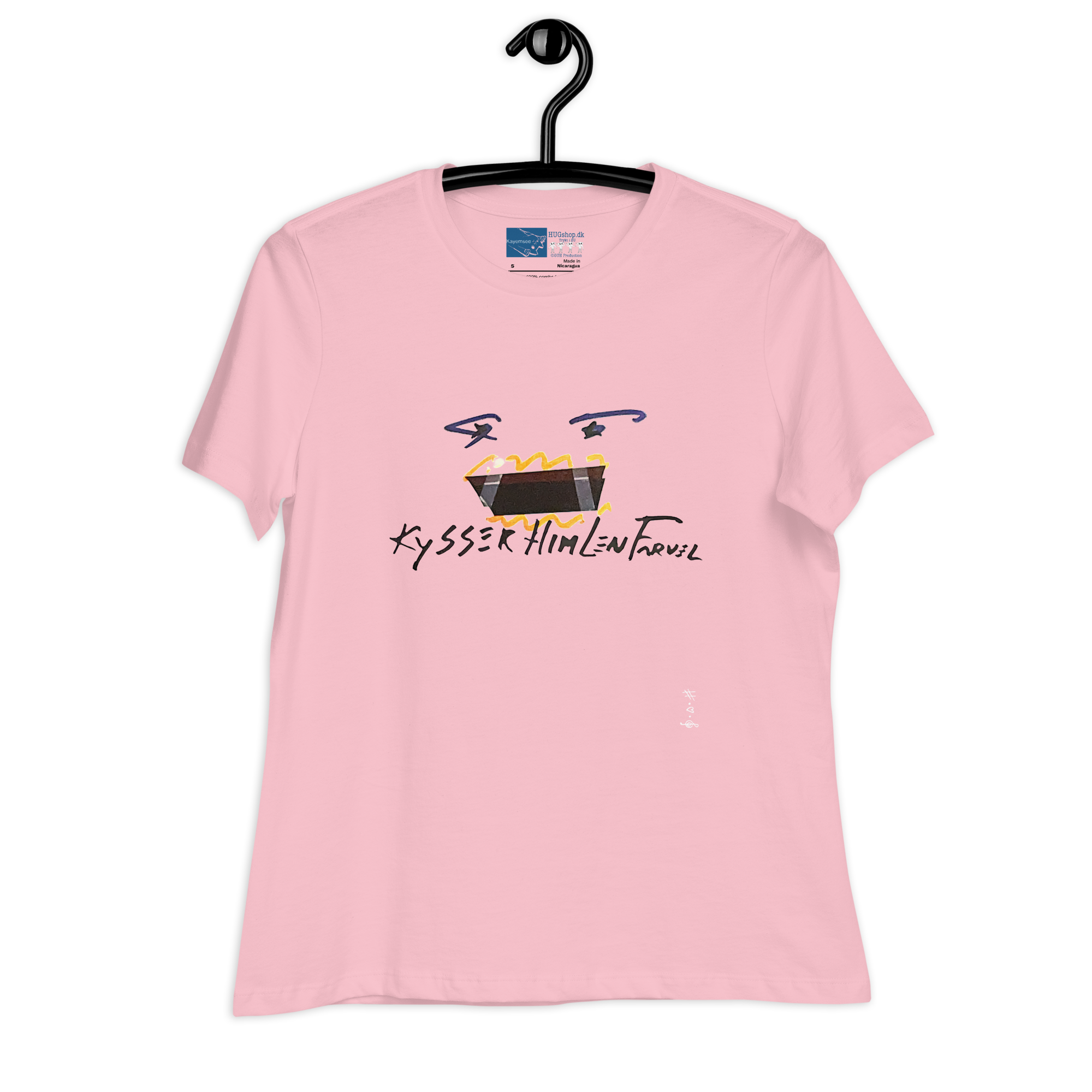 Kysser Himlen Farvel - Kvinde T-Shirt - HUGShop Kvinde T-Shirt Pink / Small