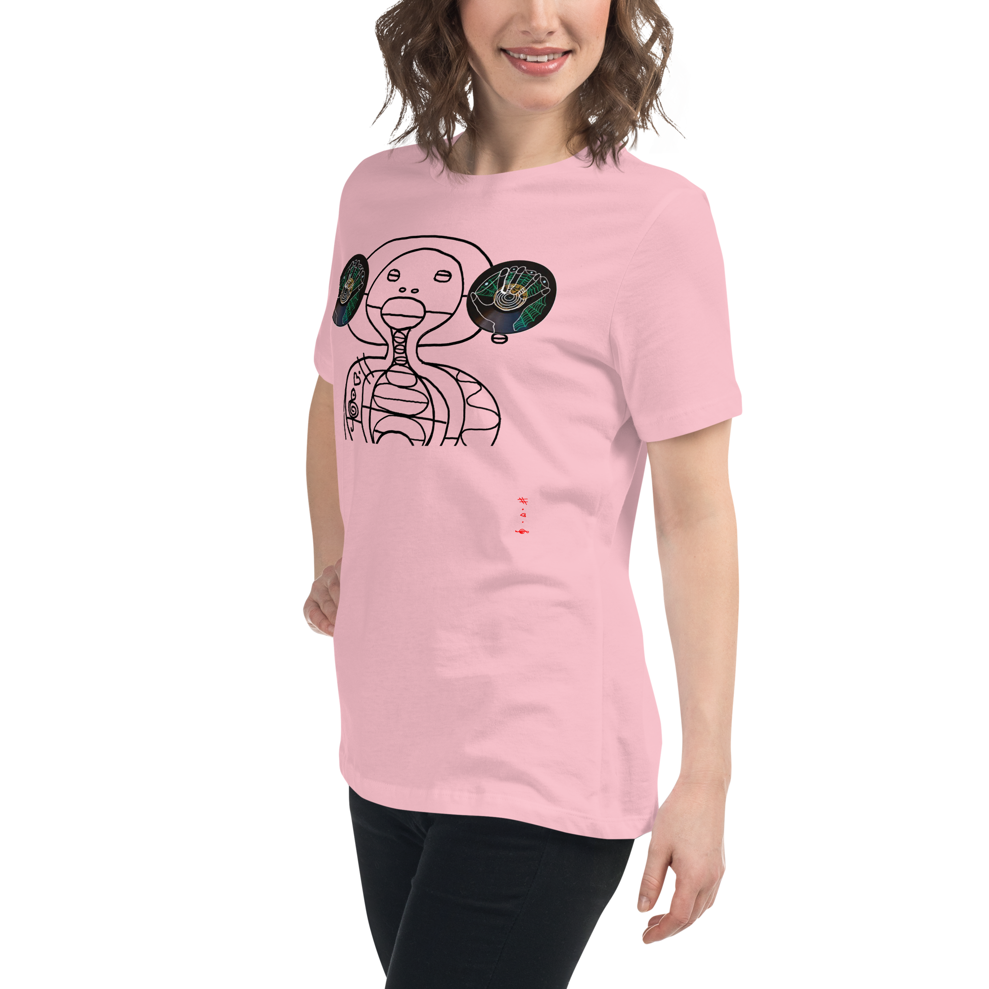 10 Sekunders Stilhed - Kvinde T-Shirt - HUGShop Kvinde T-Shirt Havets Blå / Small