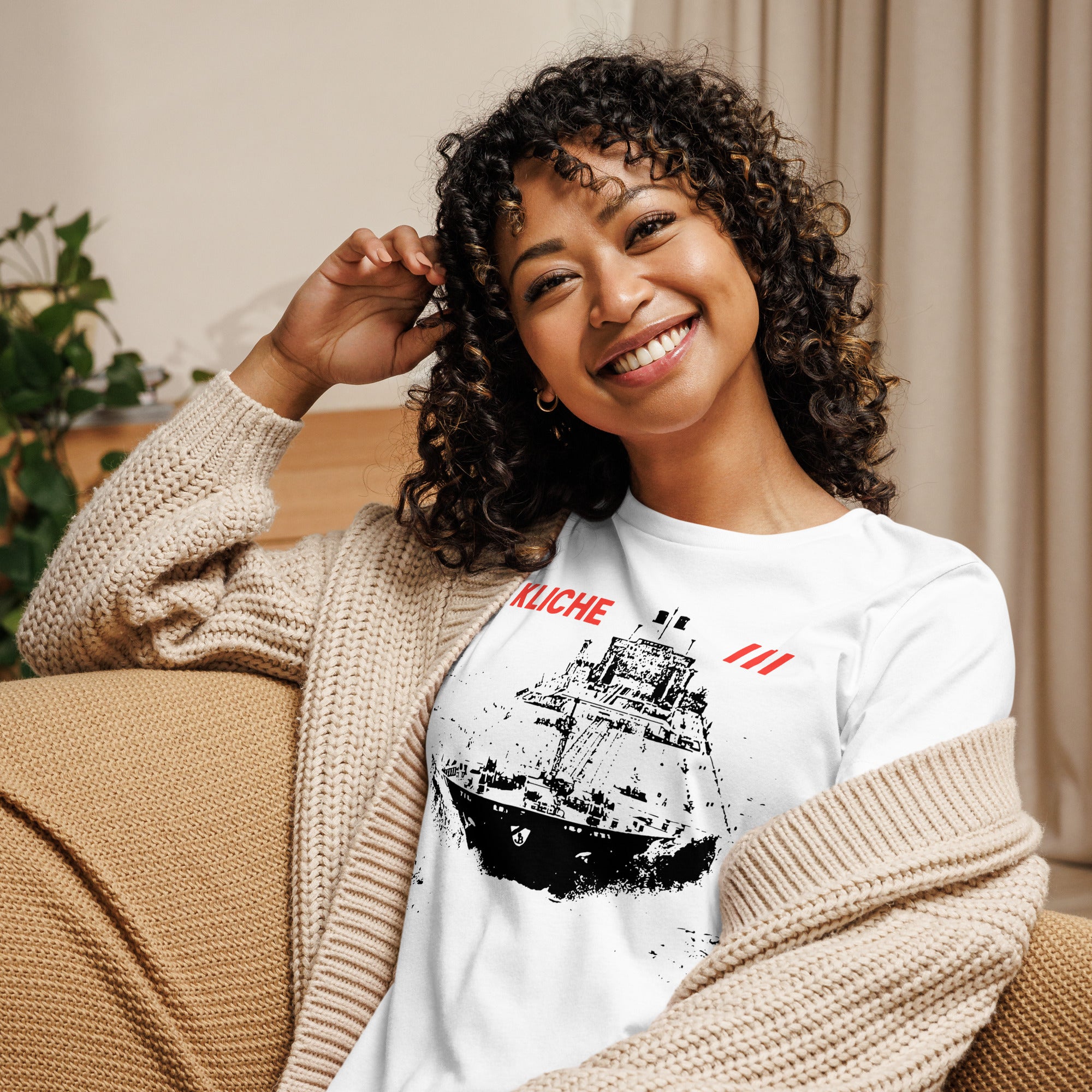 Supertanker Kvinde T-Shirt - HUGShop Hvid / Small
