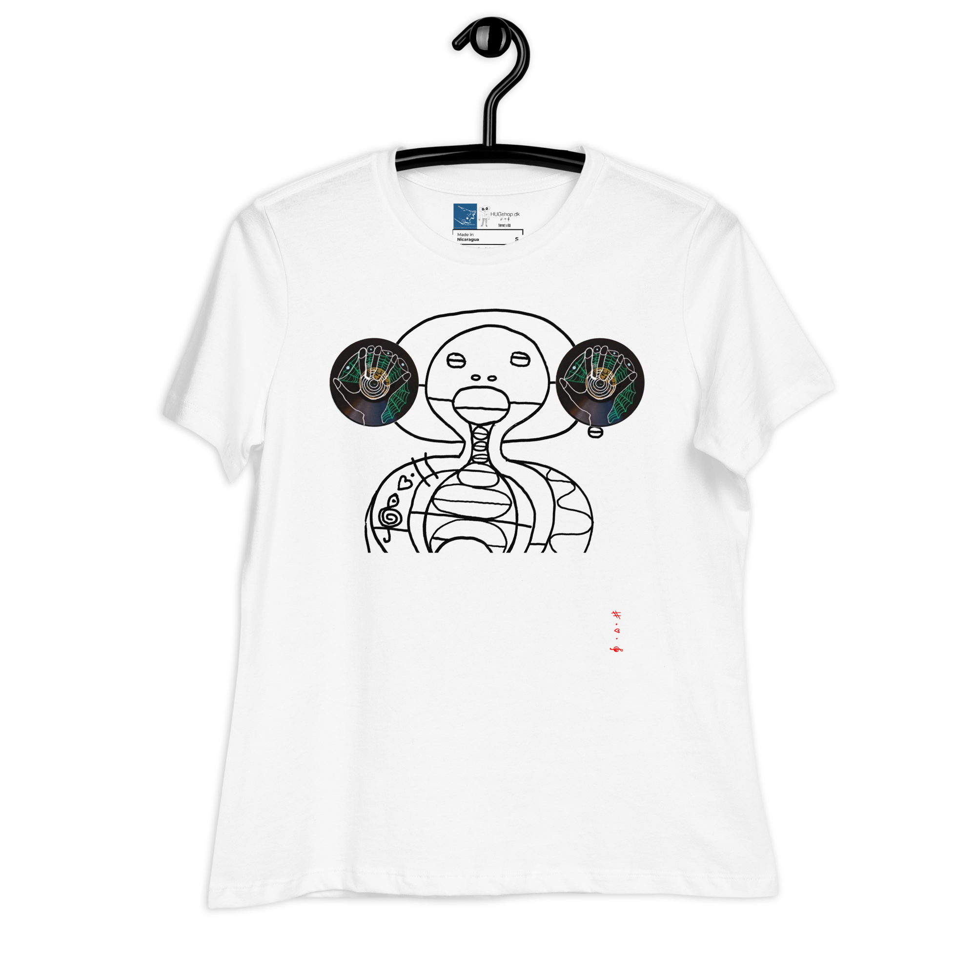 10 Sekunders Stilhed - Kvinde T-Shirt - HUGShop Kvinde T-Shirt Hvid / Small