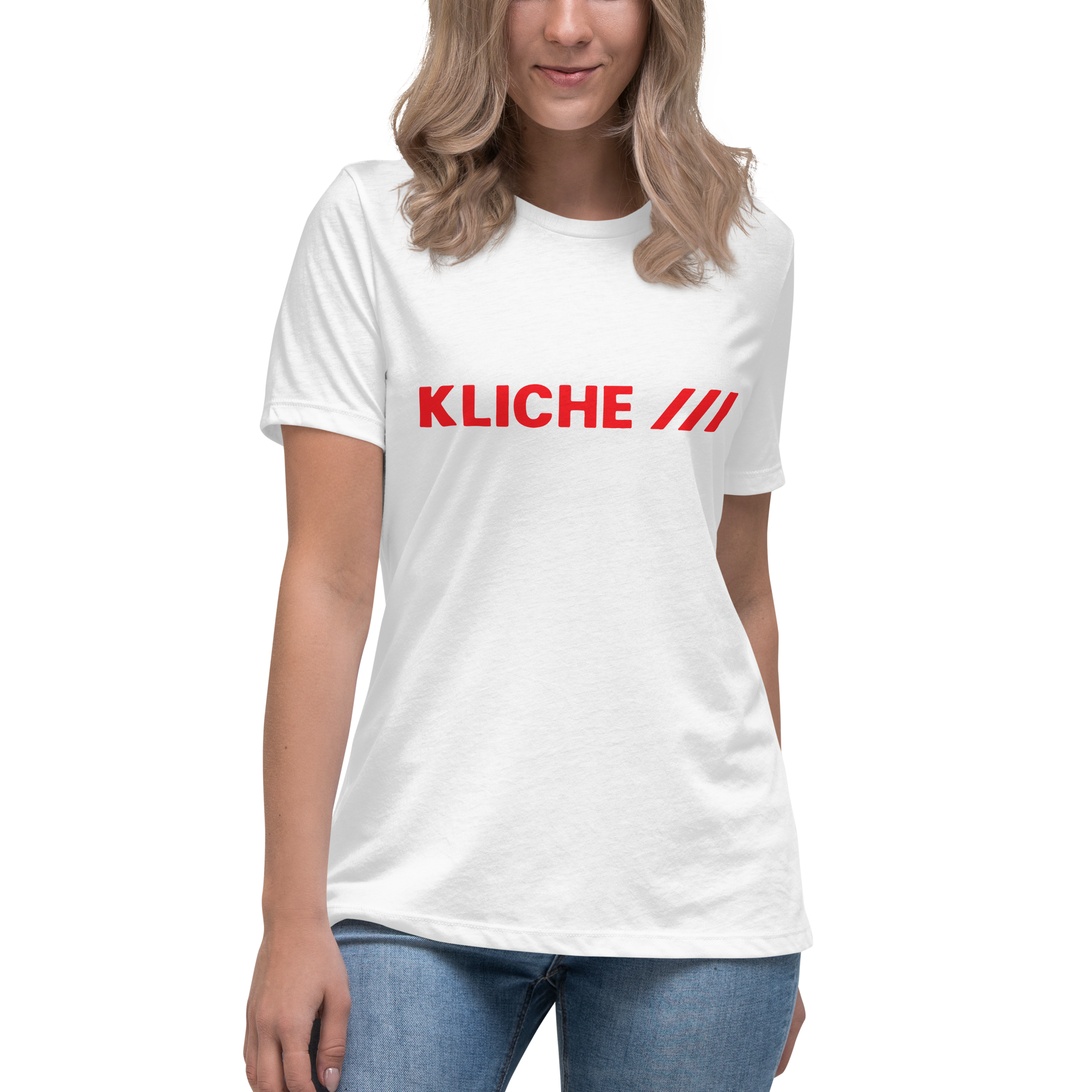 Kliché 1980 Kvinde T-Shirt - HUGShop Kvinde T-Shirt Hvid / Small