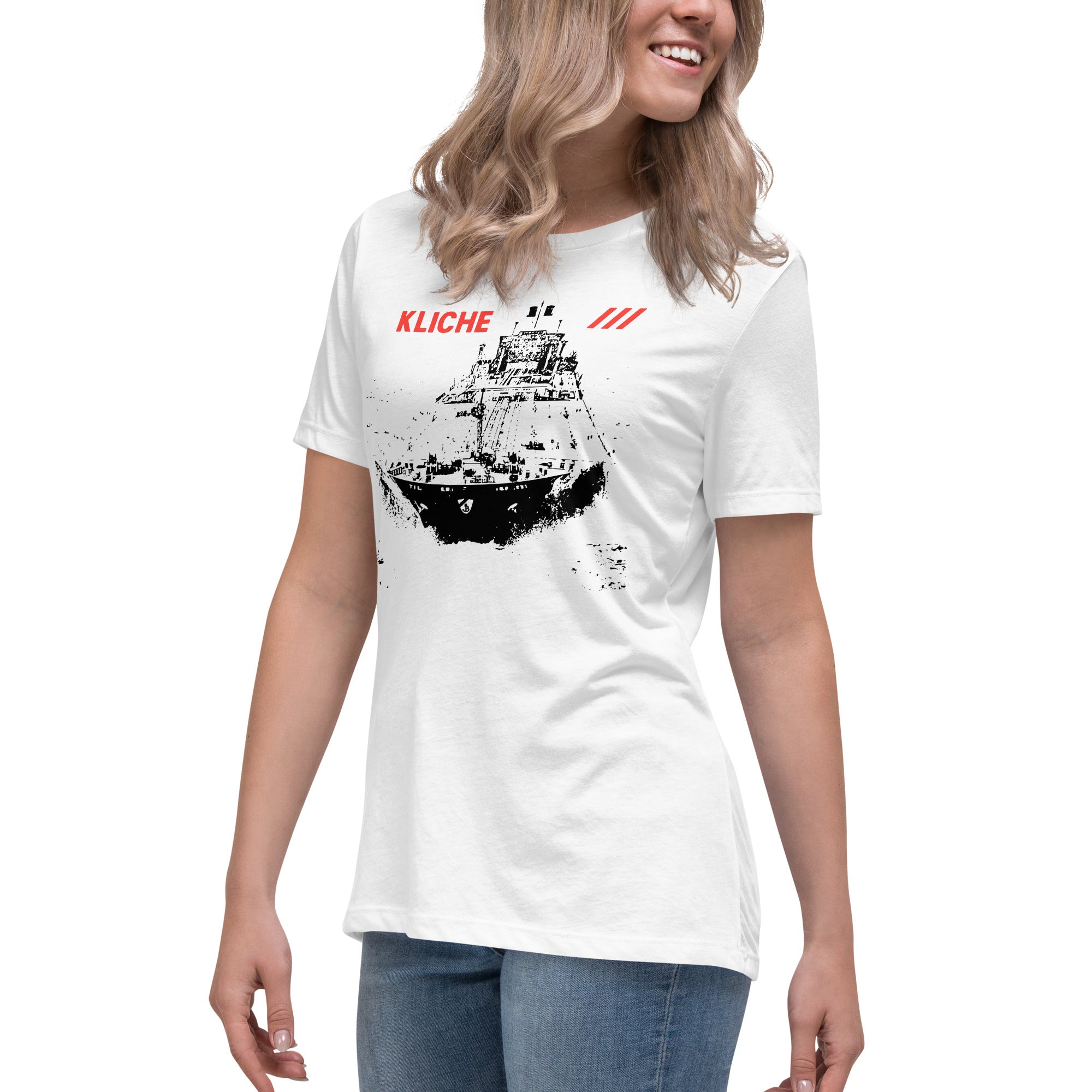 Supertanker Kvinde T-Shirt - HUGShop Hvid / Small